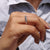 Buy moissanite band featuring stunning carat diamonds in a white gold setting.