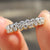 Full eternity band with round cut wedding band.