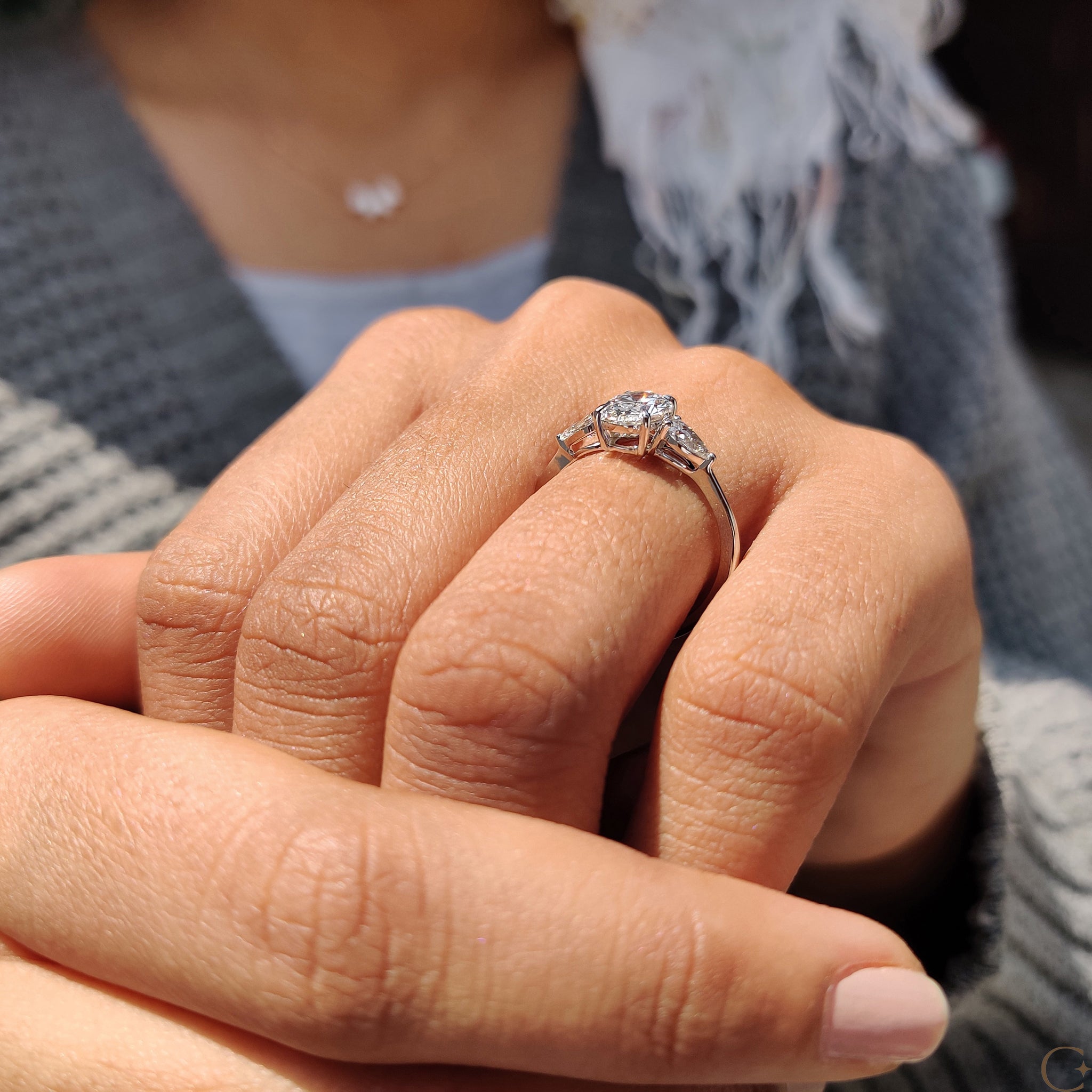 Customize engagement ring with your personal touch.
