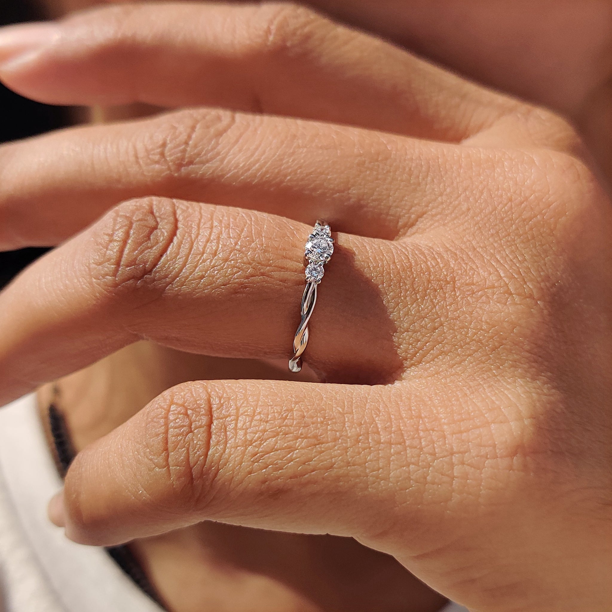 Lab Grown Diamond ring featuring eco-friendly sparkle.
