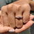 Yellow gold diamond ring with a timeless and elegant design.
