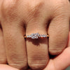 Cluster engagement ring with a stunning diamond arrangement.
