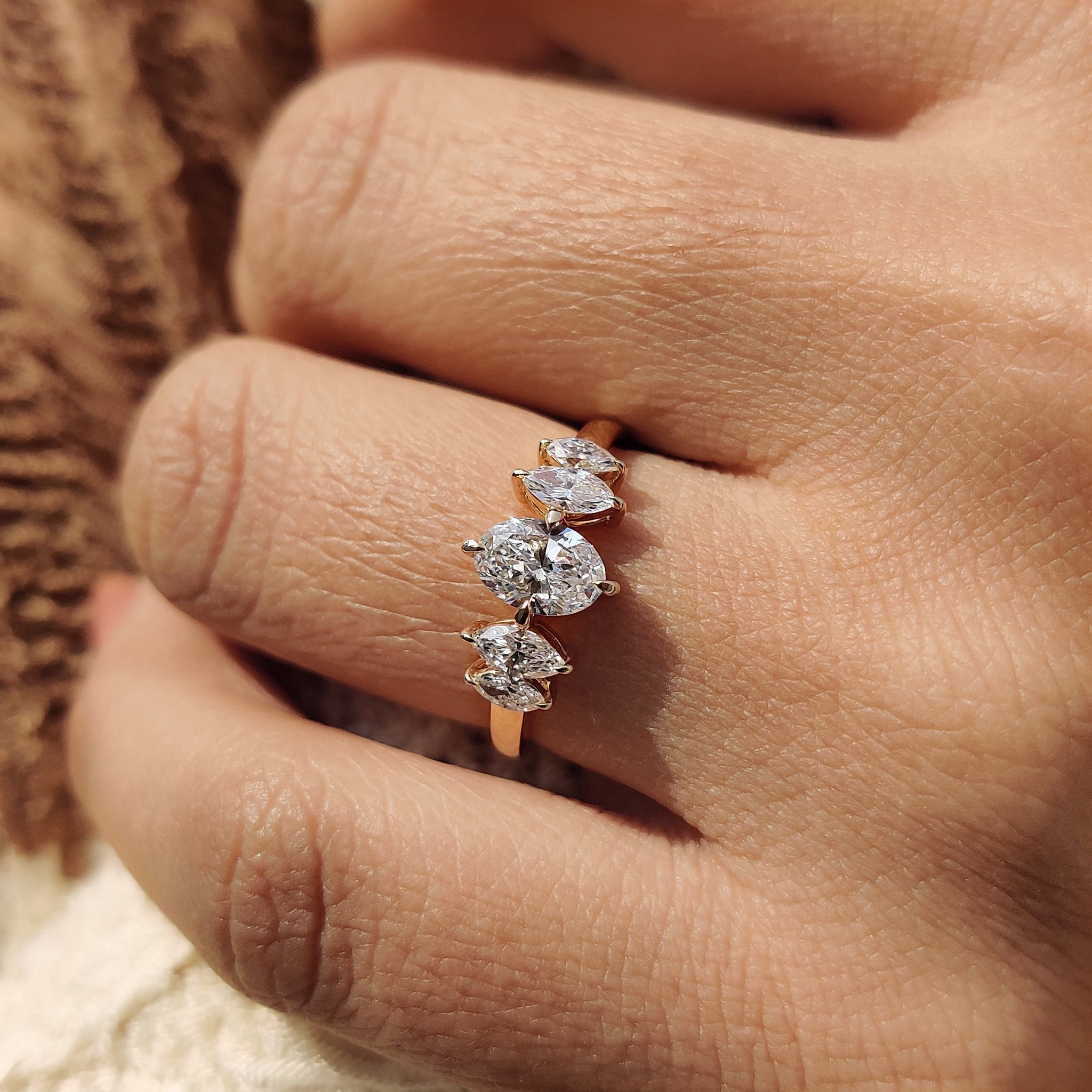 Carat Diamonds engagement ring in yellow gold.
