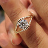 A solitaire diamond engagement ring with classic charm
