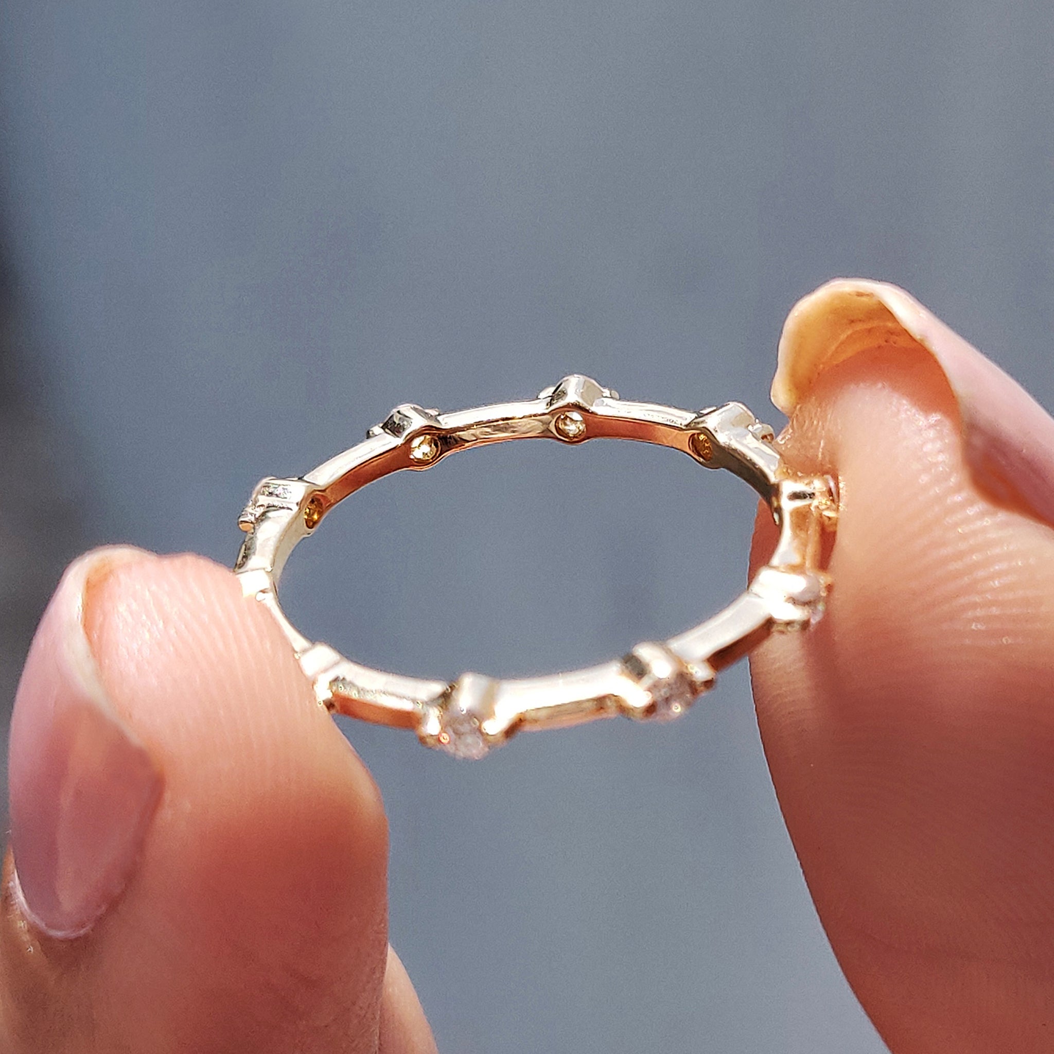 Unique wedding band that stands out.