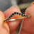 Round Moissanite band made with sparkling clarity.