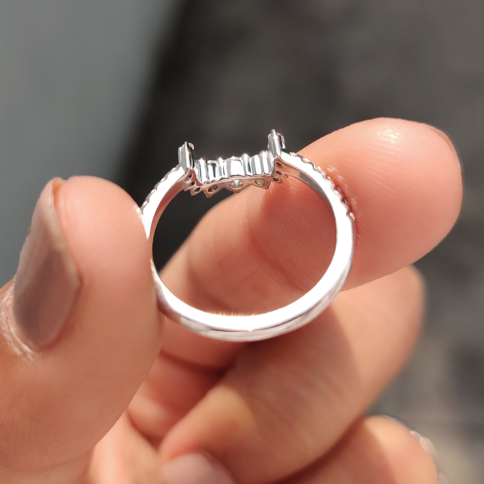 Custom wedding band, expertly designed to reflect personal style and preferences.
