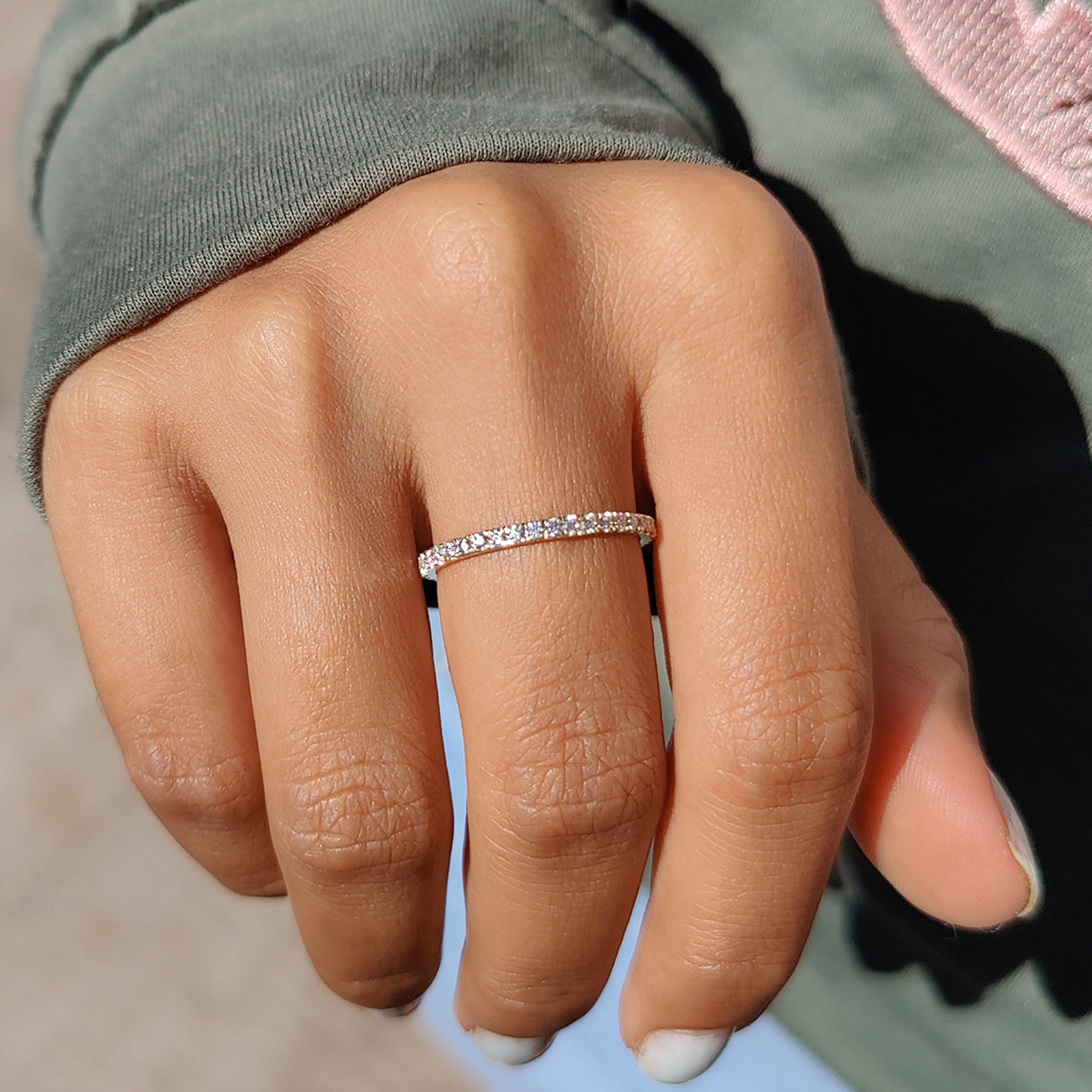 Round Diamond Wedding Band – Full Eternity