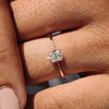 Square Radiant Cut Diamond Ring In Yellow,Rose,White Gold