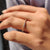 Twisted wedding band with elegant design.
