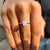 Hidden Halo Cushion Cut Diamond Ring