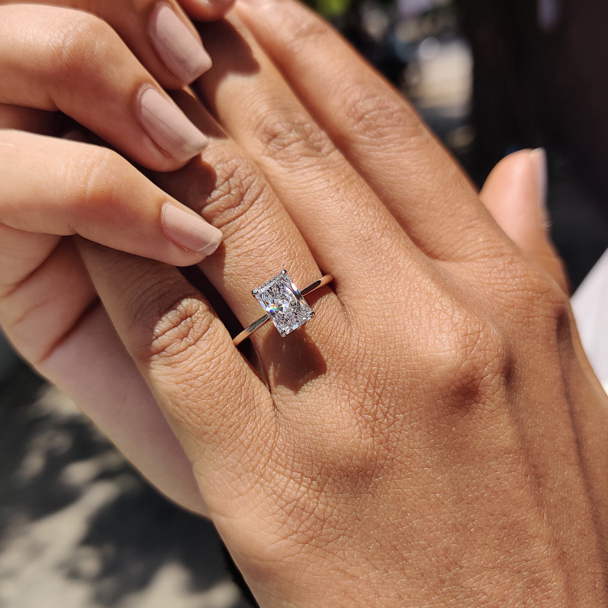 Handmade jewelry engagement ring with unique style.
