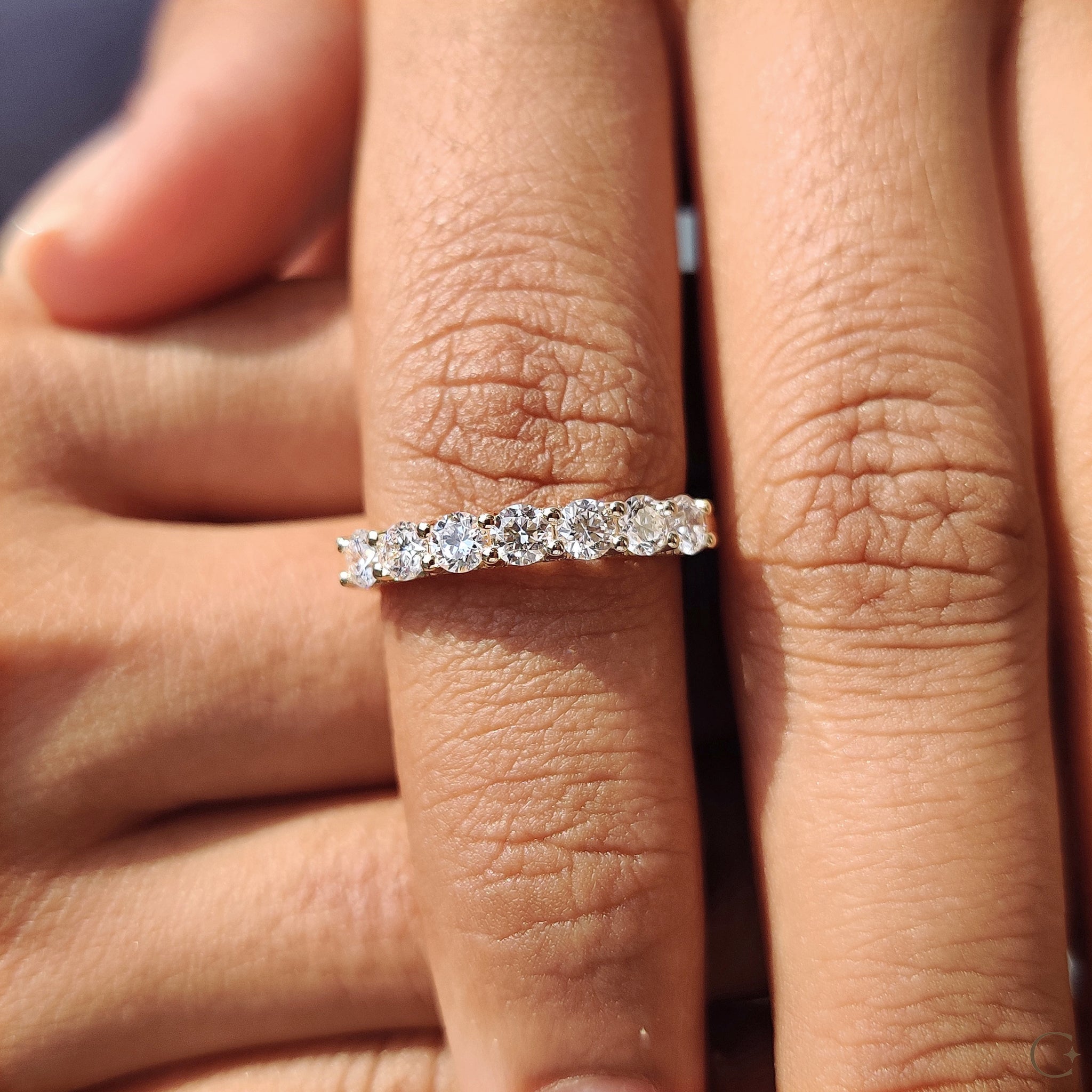 Carat diamonds wedding band with a timeless design.
