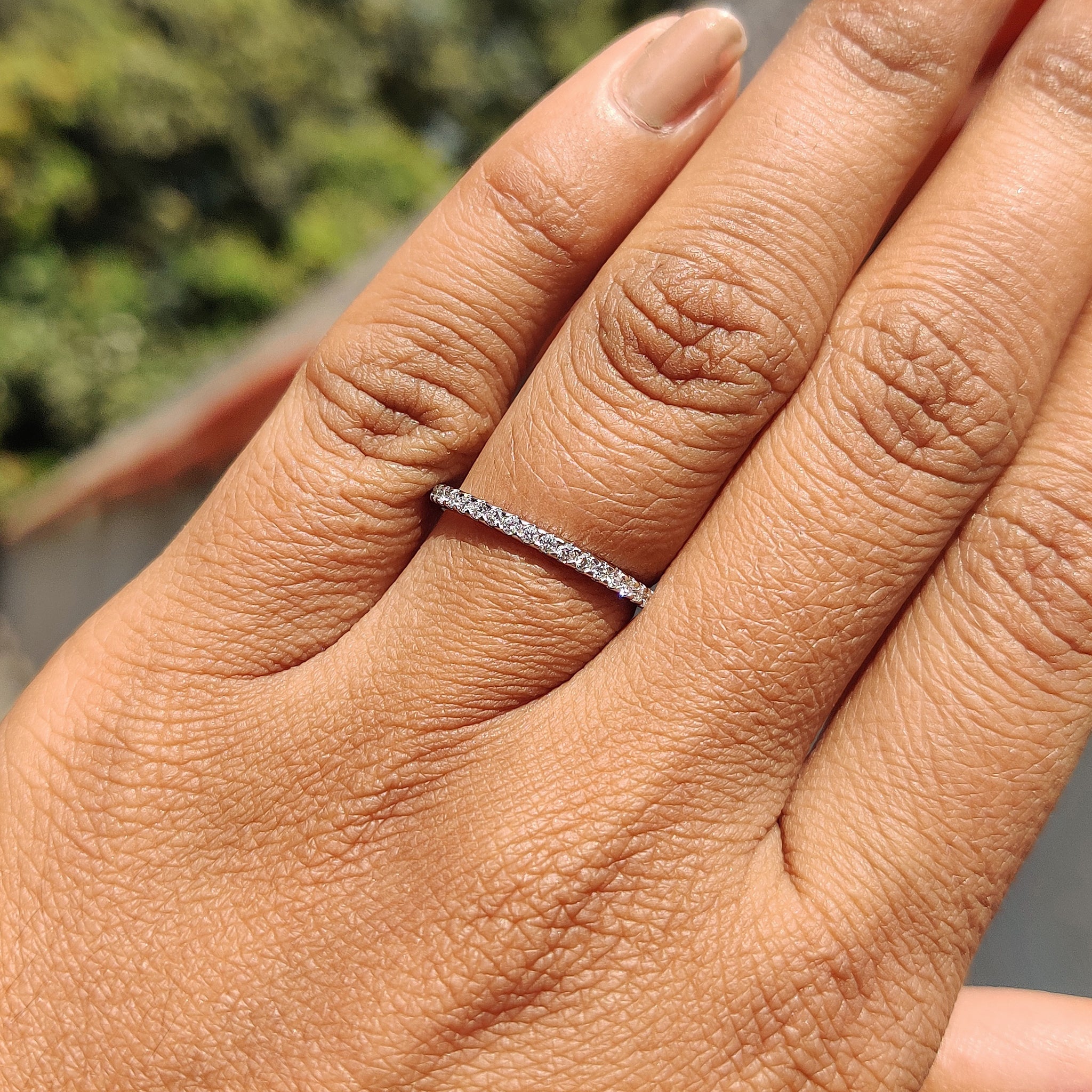 Half Eternity Band - Round Cut Diamonds