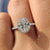 Oval Diamond Ring with Halo Style