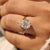 IGI certified pear diamond ring with bypass setting.
