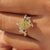 Bypass setting with a yellow Dutch marquise center diamond.
