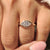 Bypass ring setting with marquise center diamond
