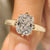 Cushion cut lab grown diamond ring with solitaire style
