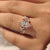 Vintage inspired dutch marquise ring with floral details

