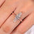 Handmade marquise diamond ring with seven stone arrangement
