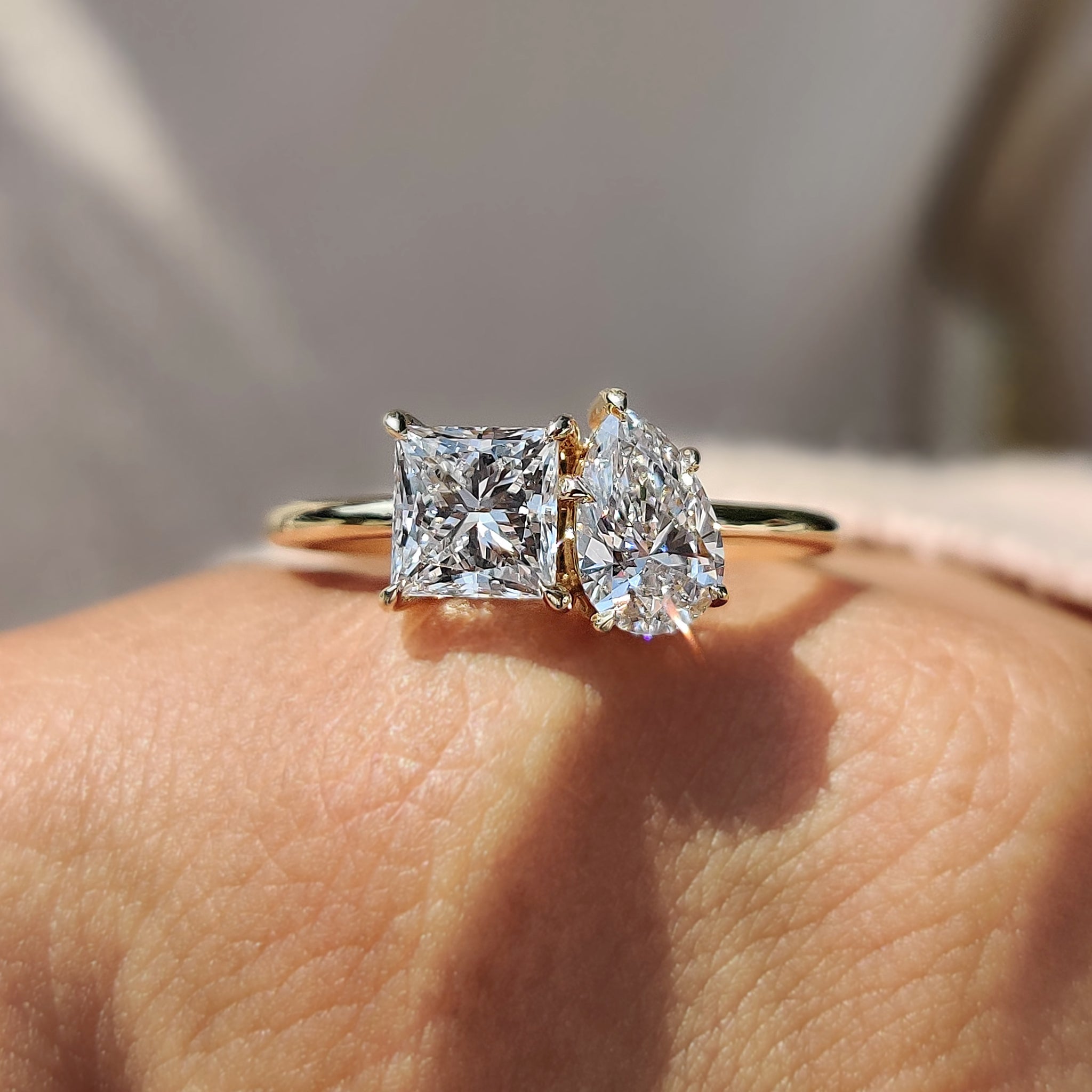 Toi Et Moi Engagement Ring