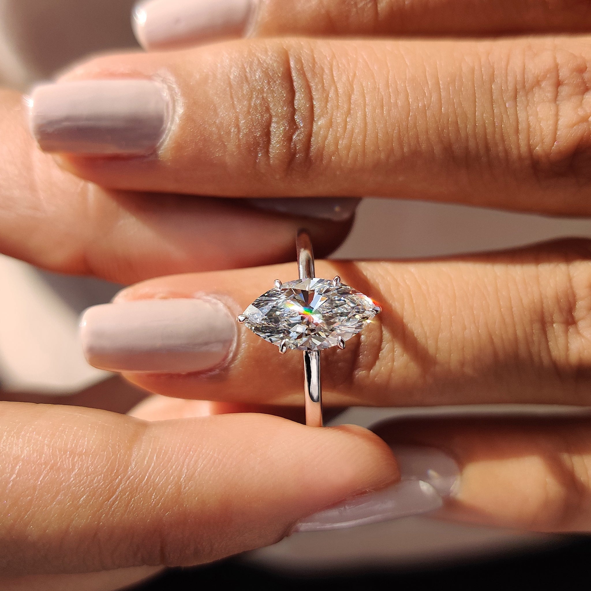 Handmade engagement ring crafted with precision and care.
