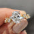 Oval shape engagement ring featuring a stunning lab-grown diamond.
