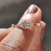 Round Diamond Engagement Ring with a sparkling design.
