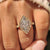 Lab grown dutch marquise diamond ring with cathedral setting.
