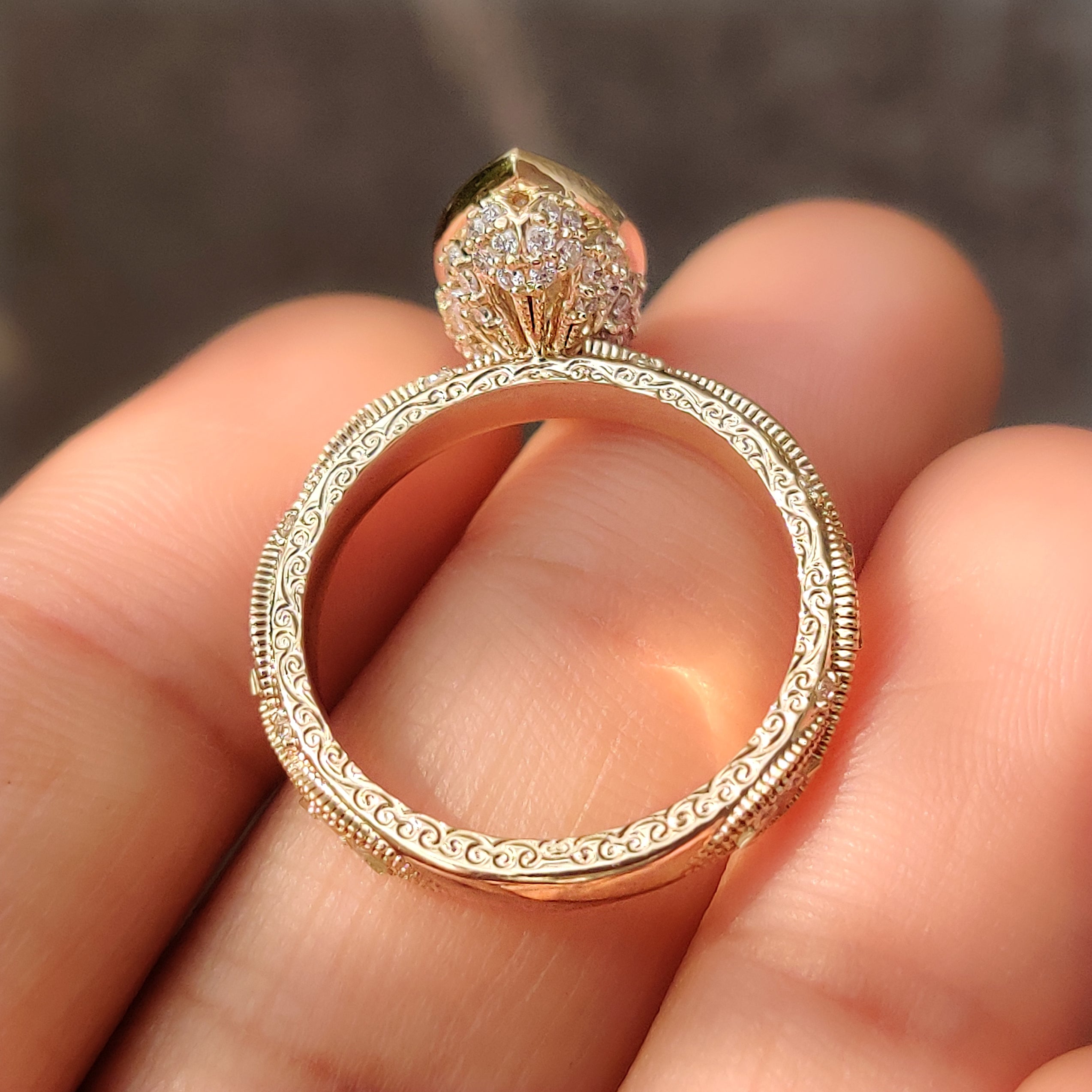 IGI certified 2.00 carat marquise diamond engagement ring
