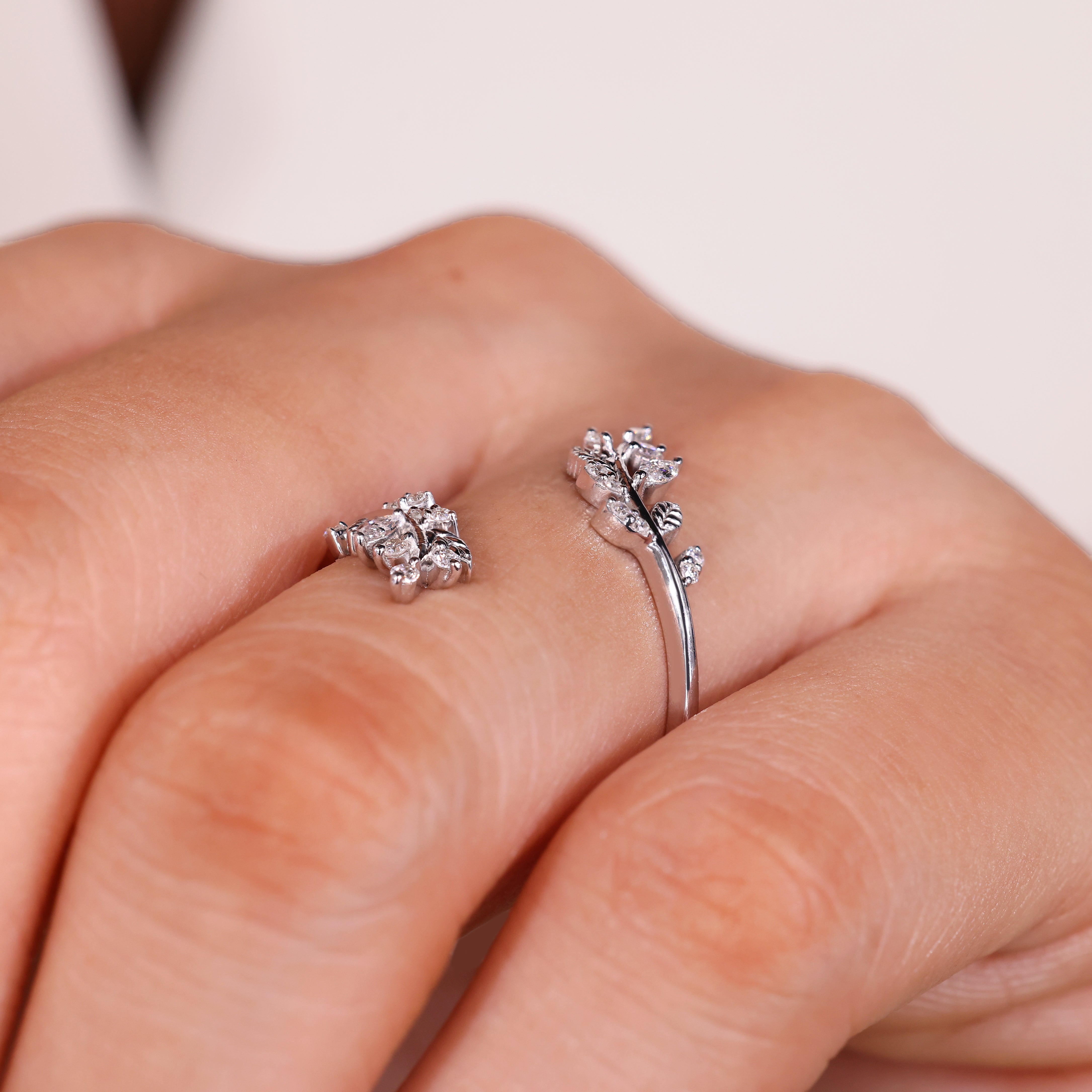 Lab grown diamond marquise and round wedding band
