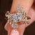 Hexagon diamond bridal set with marquise and round accents
