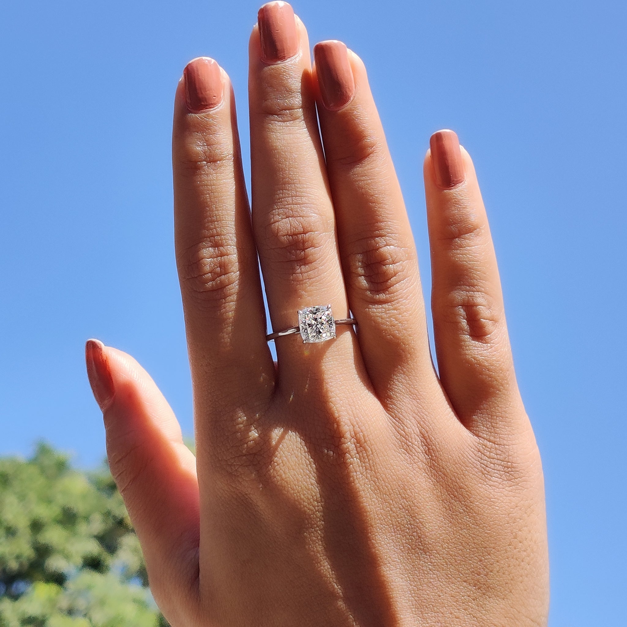 This solitaire ring emphasizes the beauty of a single, stunning stone.
