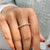 Carat diamonds wedding band featuring brilliant stones.