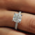 Hidden Halo Cushion Cut Diamond Ring