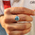 Prong Setting Ring showcasing a modern and sleek round cut look
