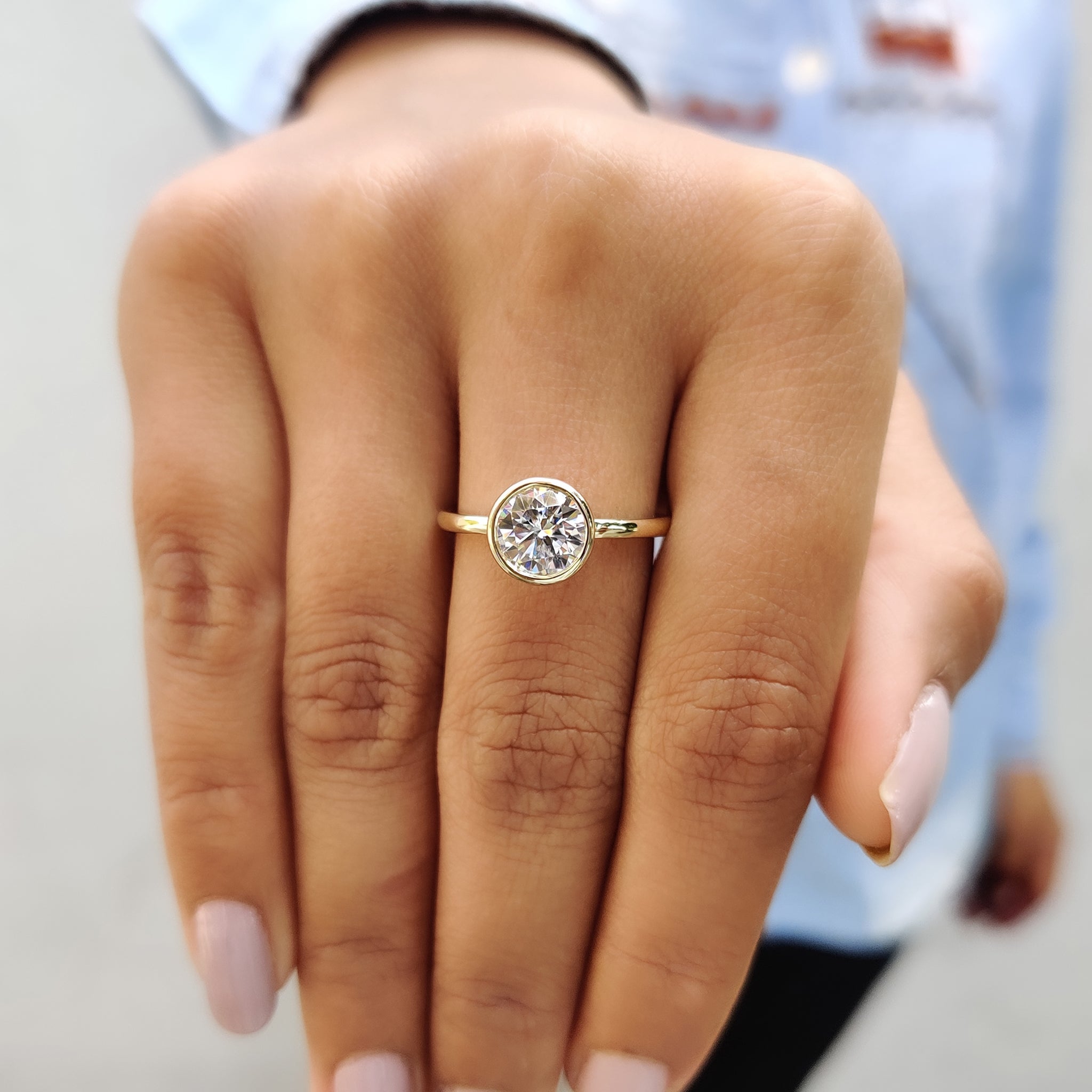 Yellow Gold Ring with a sophisticated design.