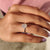 Cushion Cut Solitaire Ring In Hidden Halo Design