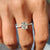 Cushion Cut Hidden Halo Engagement Ring In White Gold