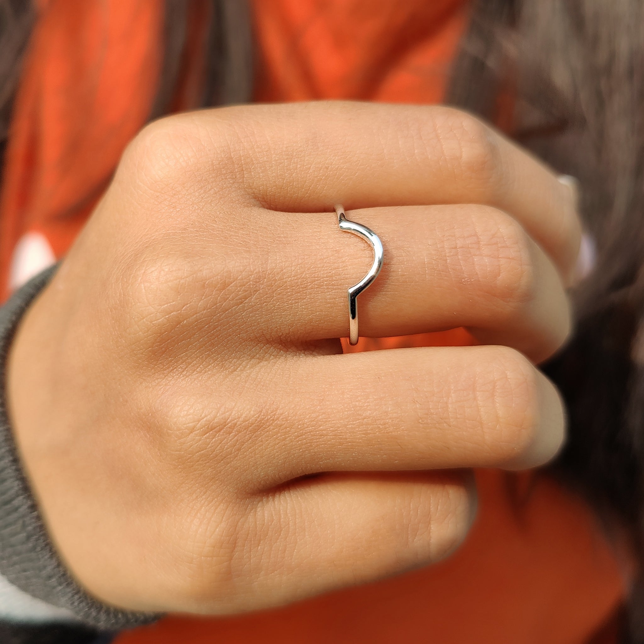 Handmade band with custom wedding band for a unique design.