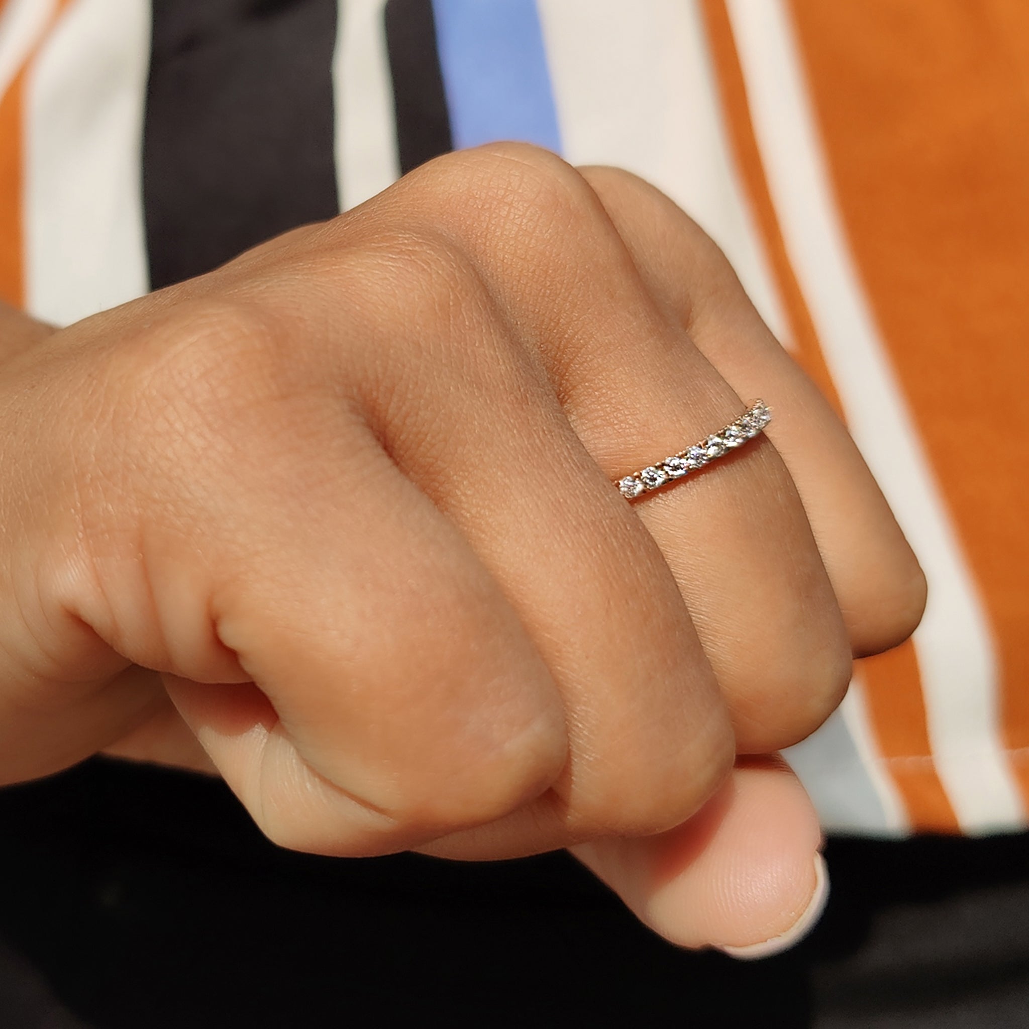 A handmade band and handmade jewelry will add uniqueness to your collection.