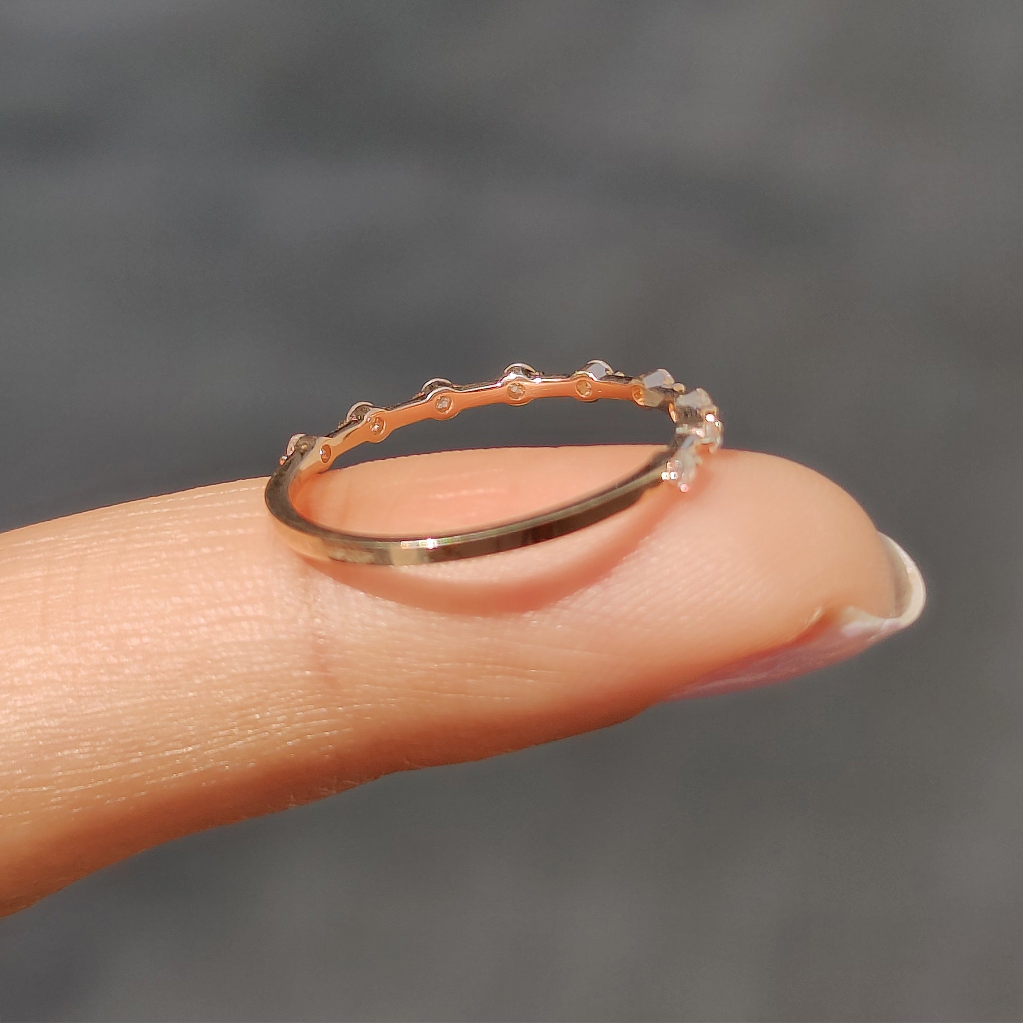 Custom wedding band with a personalized touch.