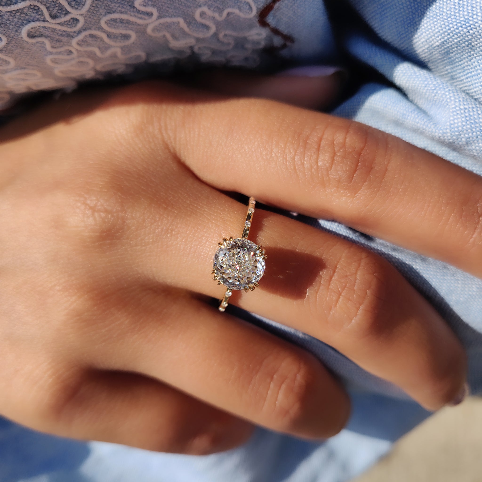 A moissanite ring adds brilliance without compromise.