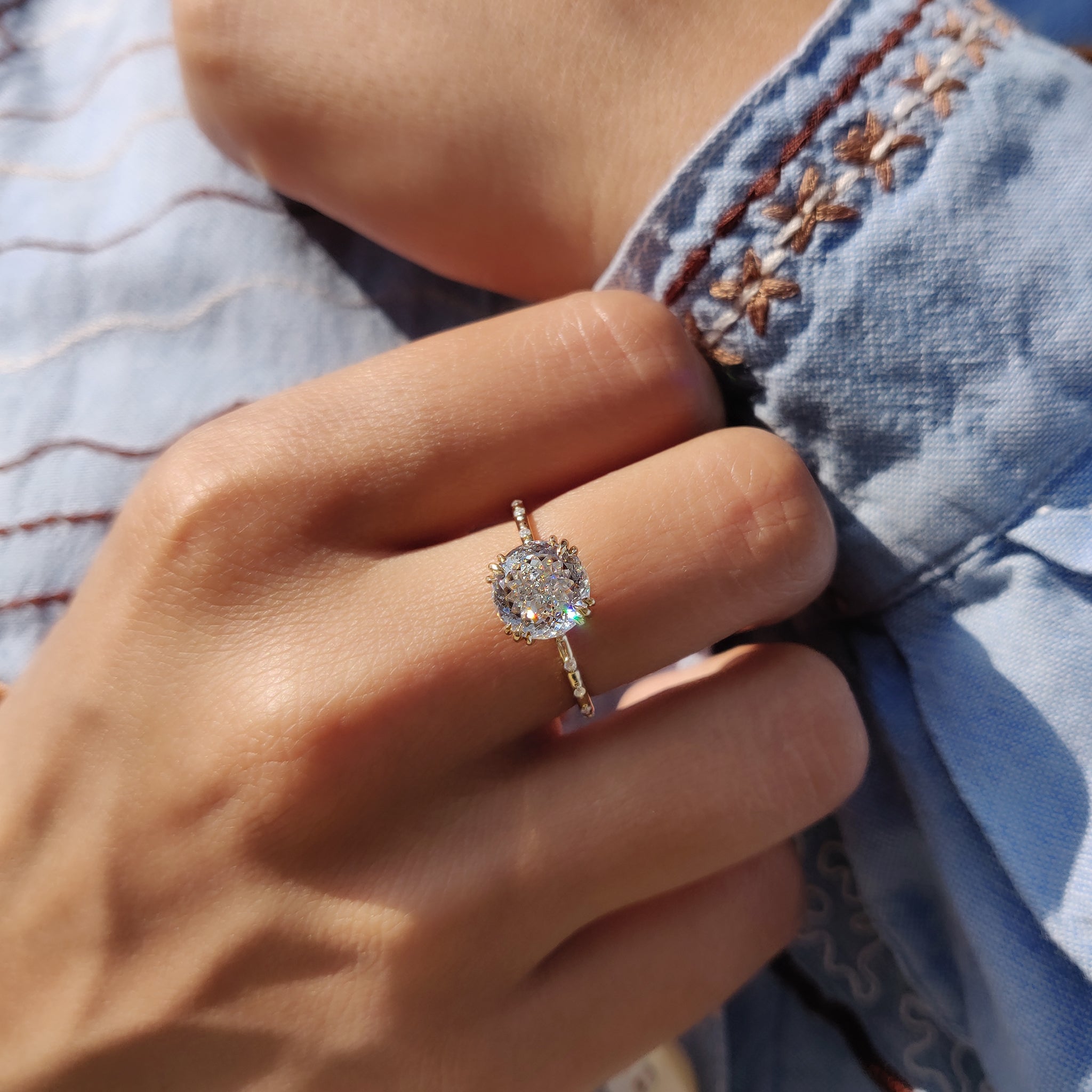 A handmade ring shows off expert craftsmanship.