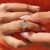 Custom engagement ring crafted with personal design and modern shape
