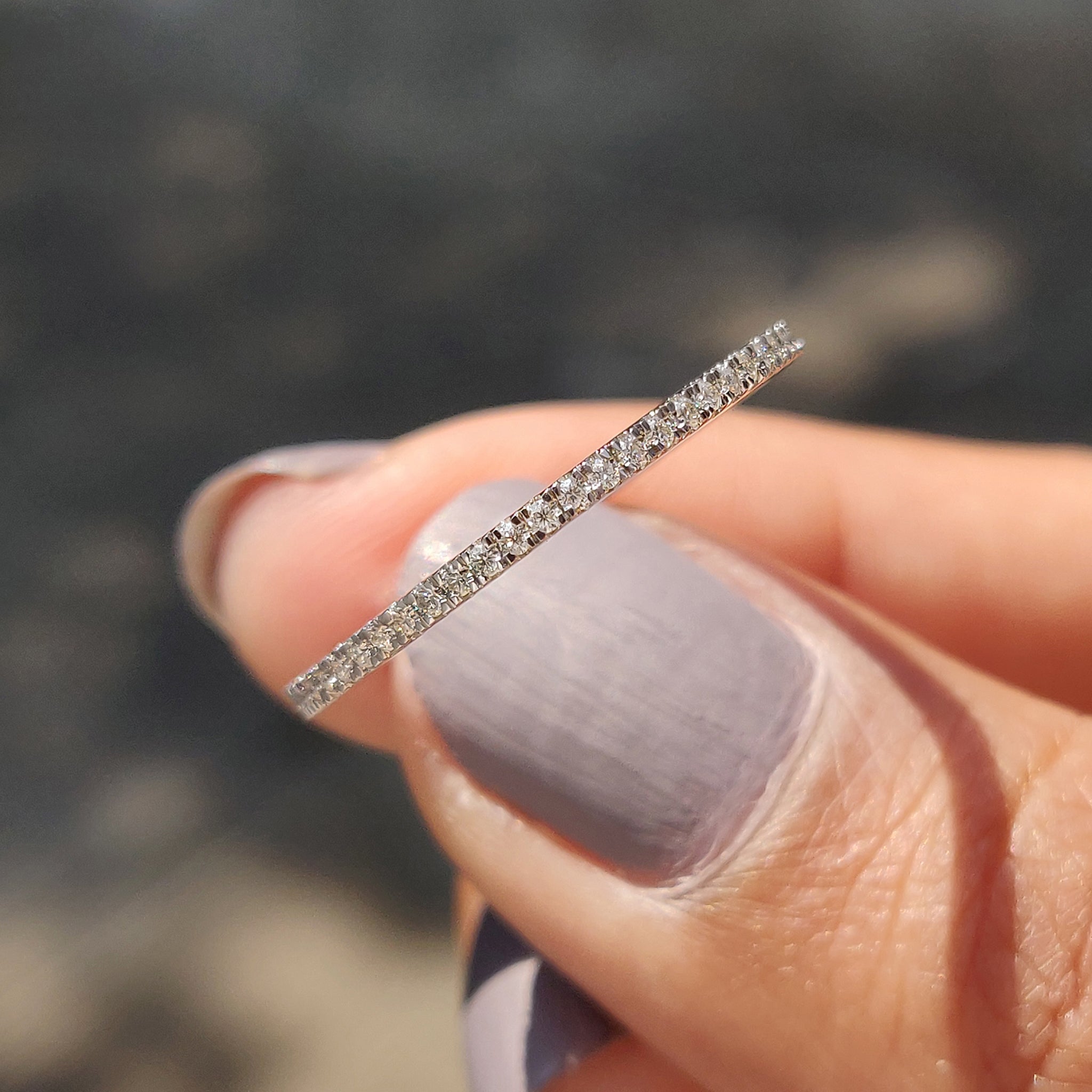 Buy moissanite band for your perfect wedding.