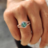 Portuguese Cut Engagement Ring with vintage details.
