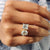 The moissanite Toi Et Moi ring shines with brilliant sparkle and ethical sourcing.