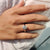 The solitaire round engagement ring highlights the beauty of a single stone.
